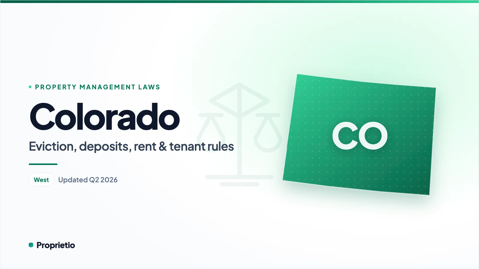 Colorado property management laws