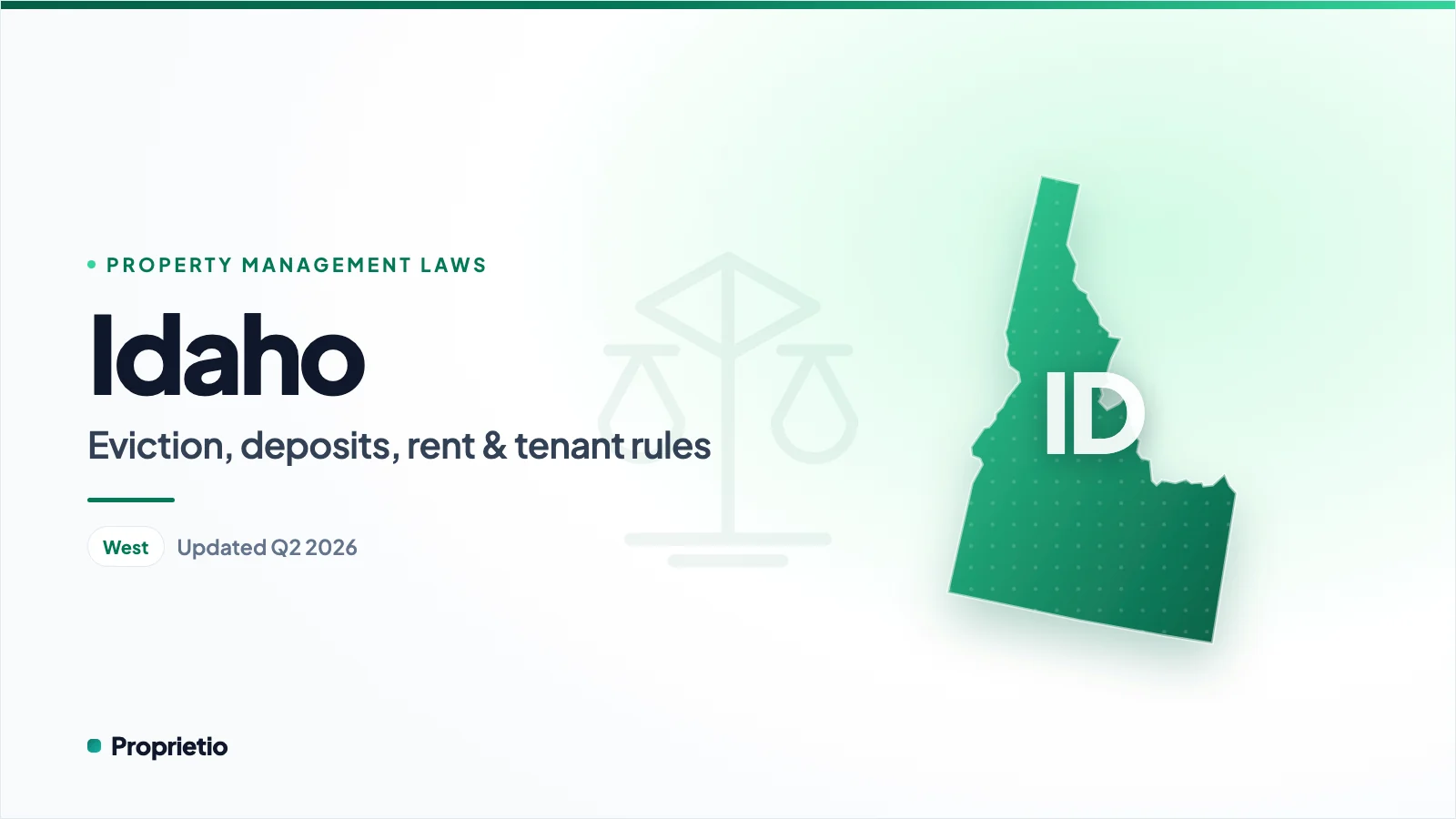 Idaho property management laws