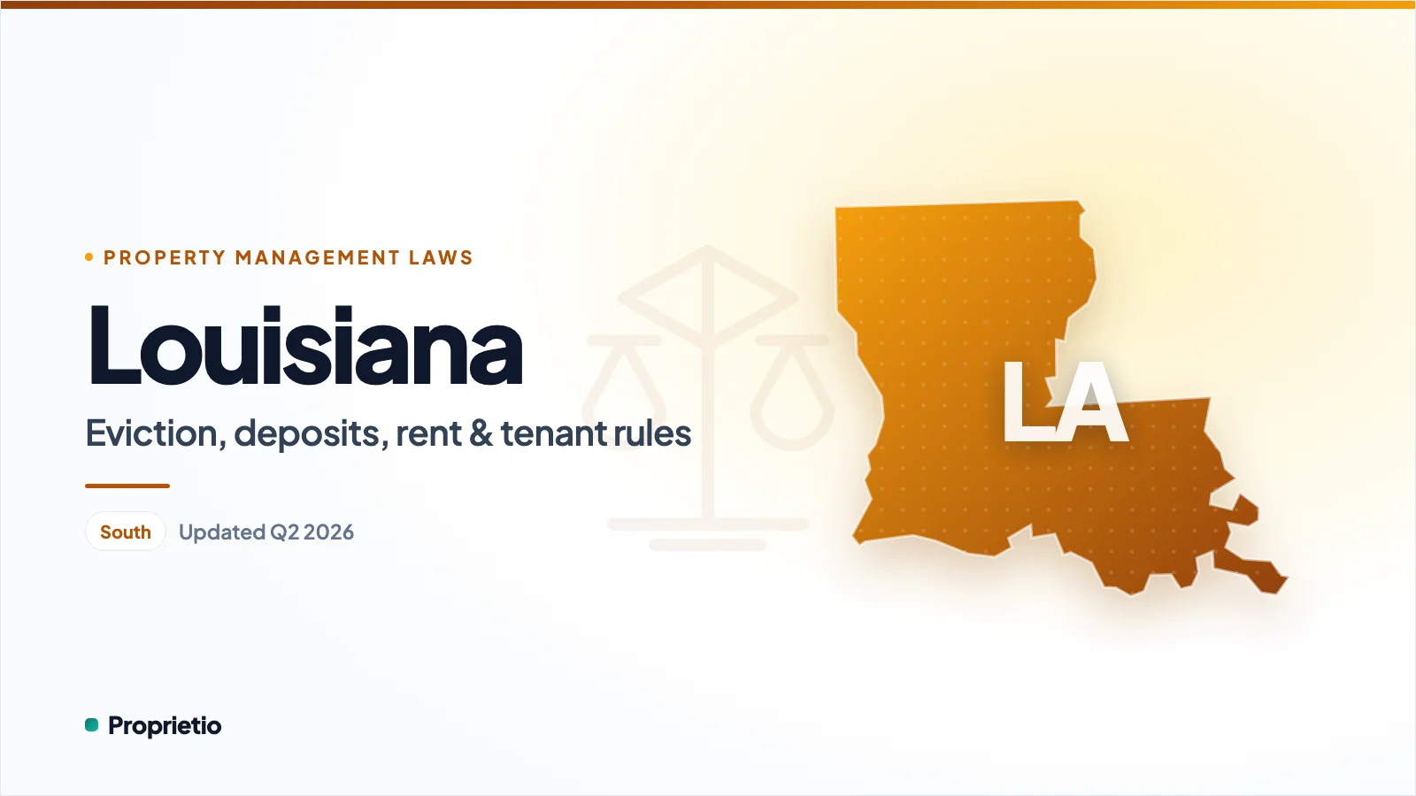 Louisiana property management laws