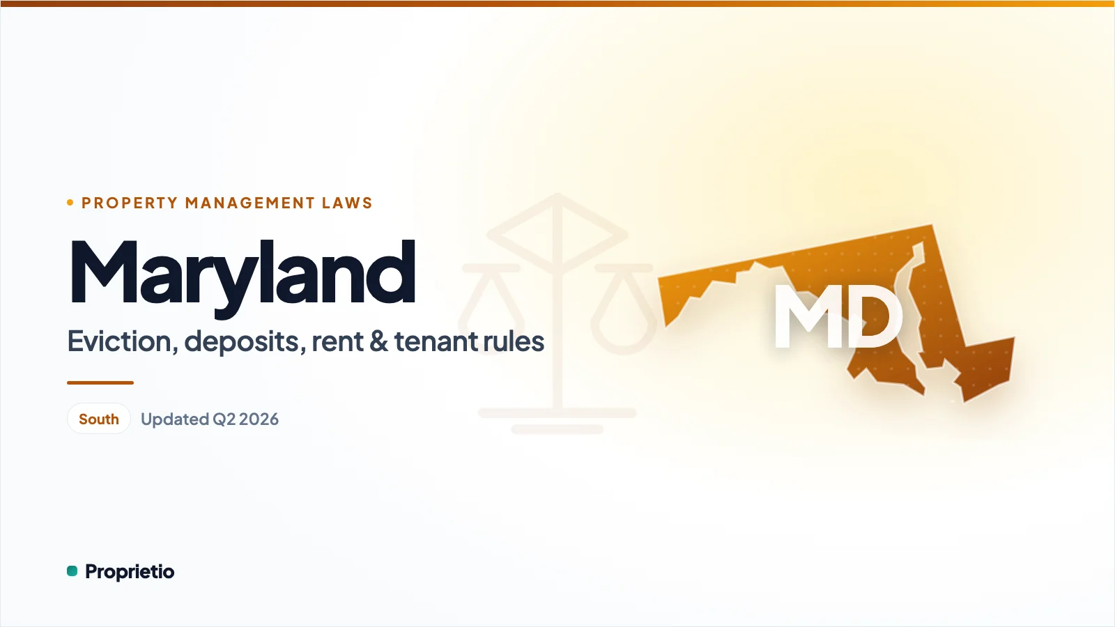 Maryland property management laws