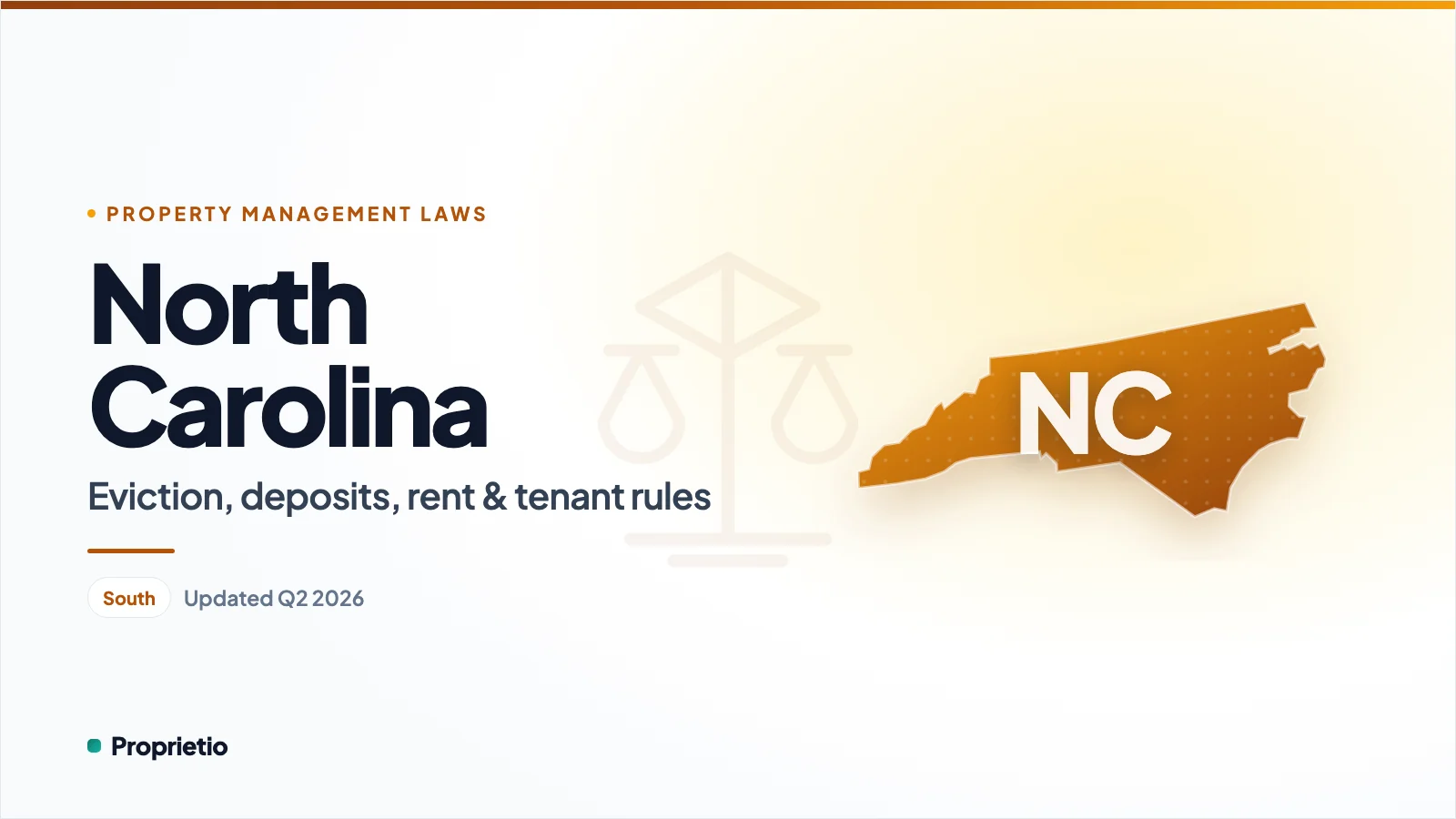 North Carolina property management laws