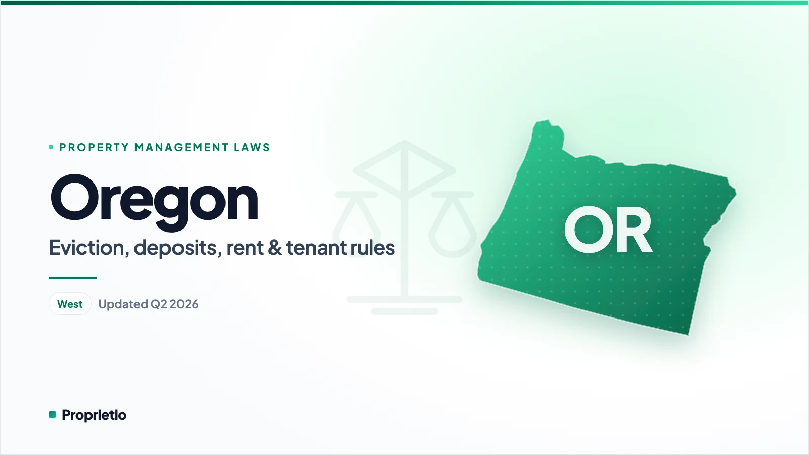 Oregon property management laws