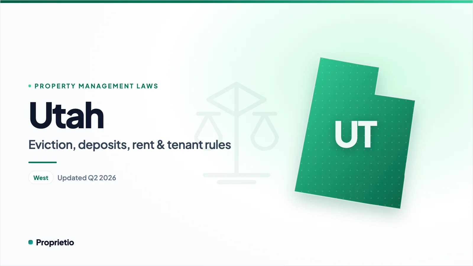 Utah property management laws