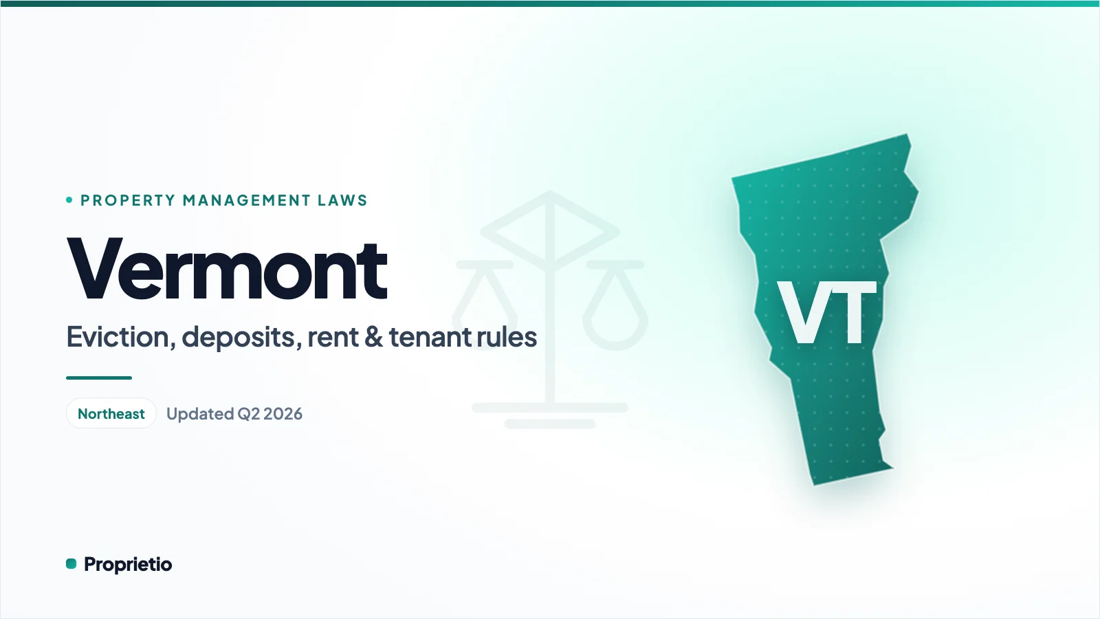 Vermont property management laws