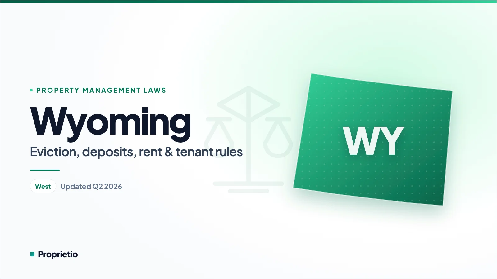 Wyoming property management laws